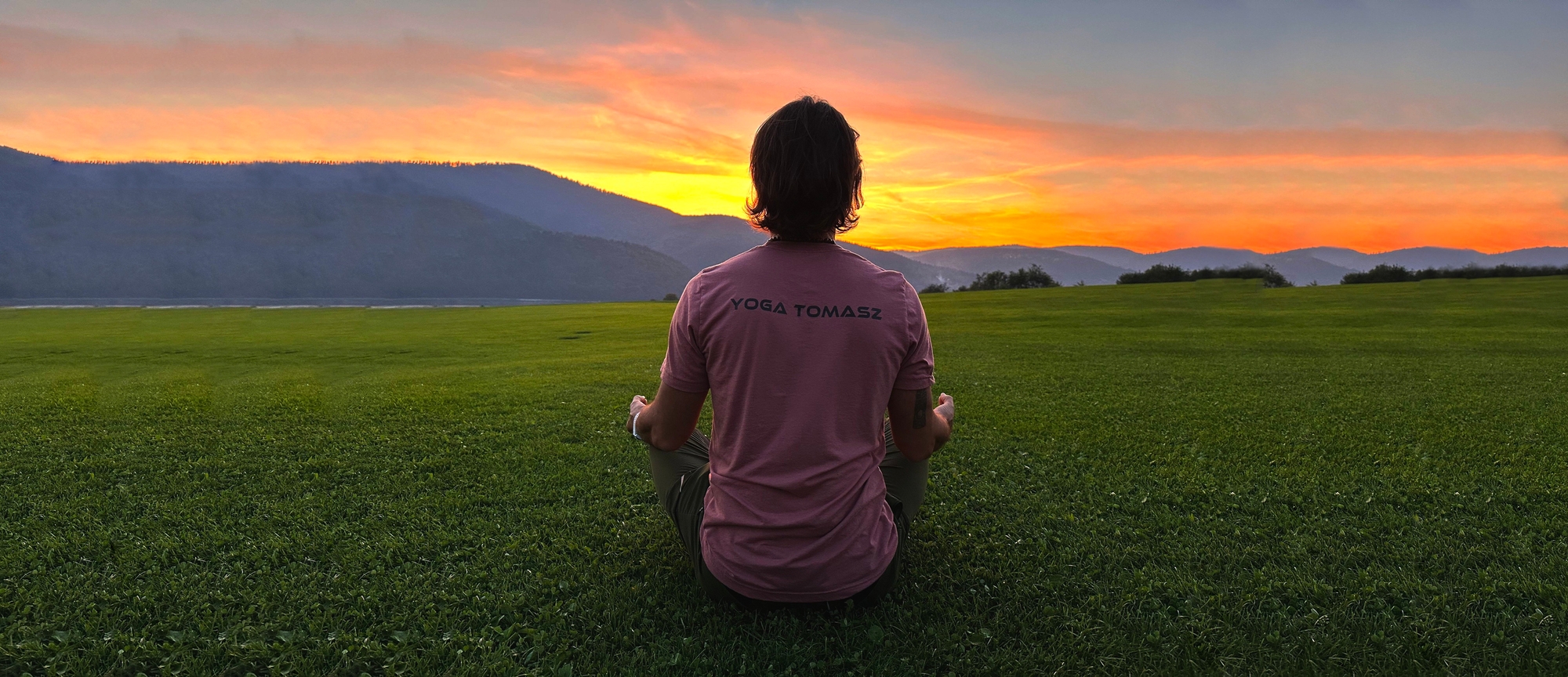 Yoga session in nature
